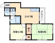 ラフォーレ芳賀の間取り画像