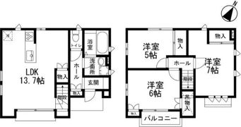 レフトホース東浦和の間取り画像