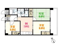 メープル祇園の間取り画像