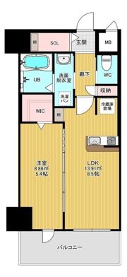エールグラン豊中本町の間取り画像