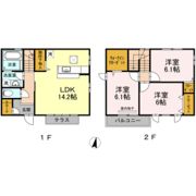 桜 F棟の間取り画像
