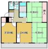 中鶴ハイツの間取り画像