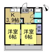 コーポ阪野の間取り画像
