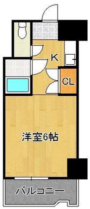 ビブレ西小倉B棟 402号室の間取り画像