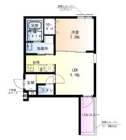 フジパレスだいどう豊里Ⅱ番館の間取り画像
