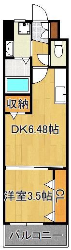 ギャラクシー西小倉の間取り画像