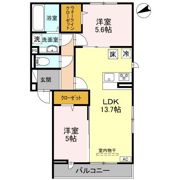 ラ・ミューズ溝沼の間取り画像