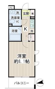 クレール鶴見の間取り画像