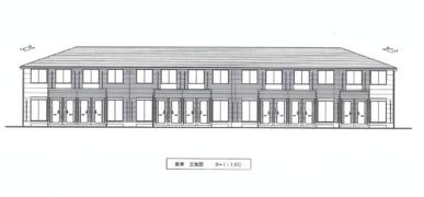 見沼区七里アパート新築工事の外観画像