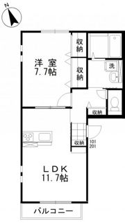 ベルグラース新保参番館の間取り画像