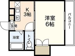 シングルピア五日市の間取り画像