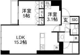 ローレルタワールネ浜松町の間取り画像