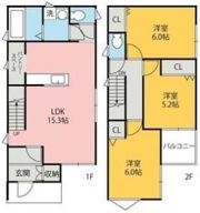 国領町戸建の間取り画像