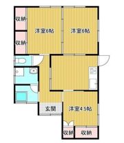 田邊貸家の間取り画像