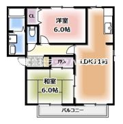 クィーンズ ヒル Bの間取り画像