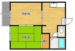 クレール祝町IIIの間取り画像