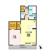 ラ・ペジブル Aの間取り画像