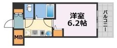 エステムコート四天王寺夕陽丘の間取り画像