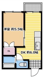前田ハイツ神祇官の間取り画像