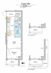 プラウドフラット品川大井町の間取り画像