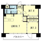 ライズ熊大病院前Ⅱの間取り画像