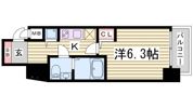 LaLaPlace三宮東アスヴェルの間取り画像