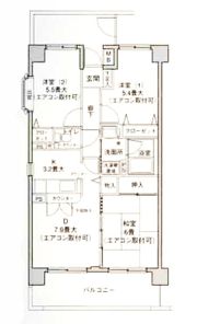 フォンテーヌ綱島の間取り画像