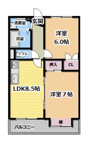 ブランドールMⅢの間取り画像