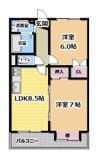 ブランドールMⅢの間取り画像
