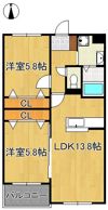 Glan Regale 折尾の間取り画像