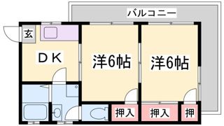 ハイツ朝の間取り画像
