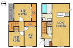 サンラプロ葛原本町IV A棟の間取り画像
