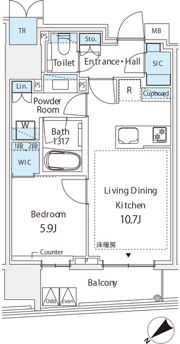 ミレアコート銀座プレミアの間取り画像