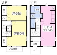 シャンボール山手の間取り画像