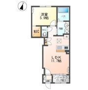 グランディール高屋敷B棟の間取り画像