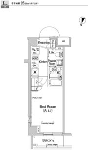 プラウドフラット学芸大学Ⅱの間取り画像