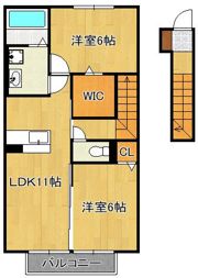 ヴァレーレ若園の間取り画像