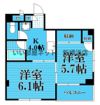 清新マンションの間取り画像