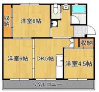 ビレッジハウス本城2号棟の間取り画像
