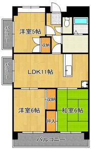 サンシティ駅南の間取り画像