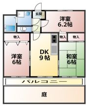ユーミーみならの間取り画像