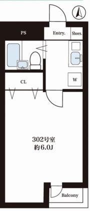 シャンブル東府中の間取り画像