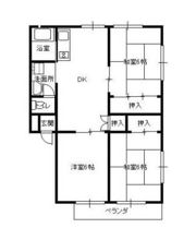 コーポ福島の間取り画像