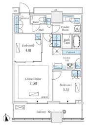 WORLD TOWER RESIDENCEの間取り画像