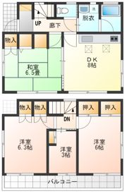 残堀貸家の間取り画像