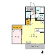 リビングタウン瀬名川の間取り画像
