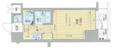 パラシオ南森町の間取り画像