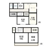 山名町戸建て 1号室の間取り画像
