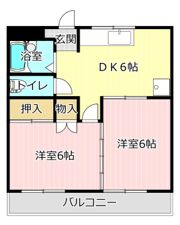 上島マンションの間取り画像