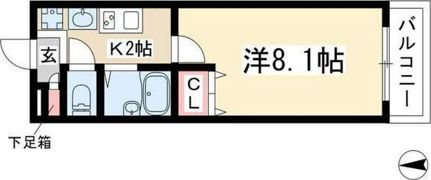 パルティール原駅前の間取り画像